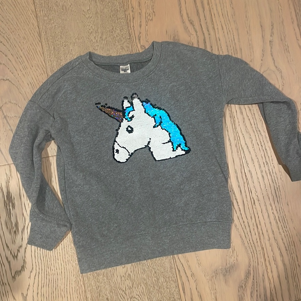 Oshkosh unicorn sequin sweater